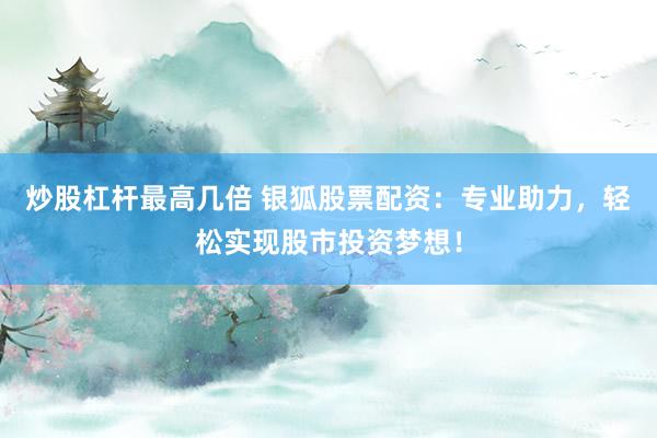 炒股杠杆最高几倍 银狐股票配资：专业助力，轻松实现股市投资梦想！